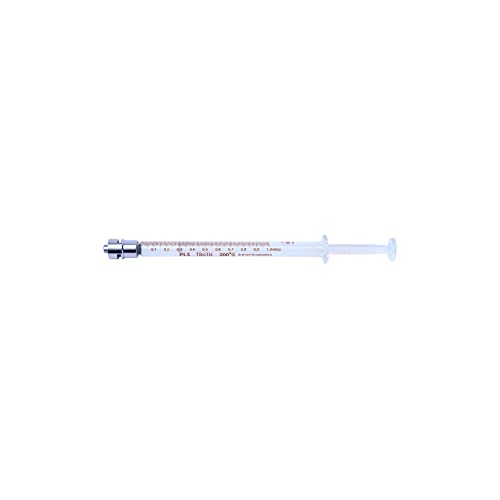 Truth Laboratory PLS Glass Syringe Metal Luer Lock Tip, 1ml (04-04-02-01)