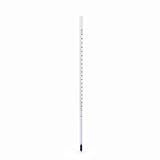 Lantelme Laborthermometer Glas 0°C bis 200°C 30cm Lang Ø 0,7cm | Analog Thermometer Säure lösemittelbeständig | Messinstrument für Flüssigkeiten in Labor Schule Forschung Industrie Brauerei Kelterei