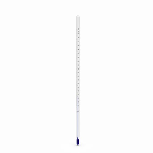 Lantelme Laborthermometer Glas 0°C bis 200°C 30cm Lang Ø 0,7cm | Analog Thermometer Säure lösemittelbeständig | Messinstrument für...