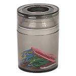 OD Office Depot Gefüllter Klammernspender Schwarz Transparent 62 mm x 73 mm