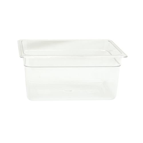 FSE PLPA8126 Food Pan, 1/2 Size, 6" deep, Shatter and Scratch Resistant, Dishwasher Safe, Polycarbonate, Clear, NSF