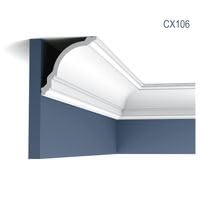 Cornisa CX106 sutil moldura decorativa de alta gama para techos 3