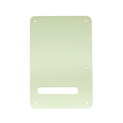 Musiclily 6 Hole Guitar Strat Back Plate Tremolo Cavity Cover Backplate For Fender Usa/Mexican Made Standard Stratocaster Modern Style Electric Guitar, 3Ply Mint Green #TOP3