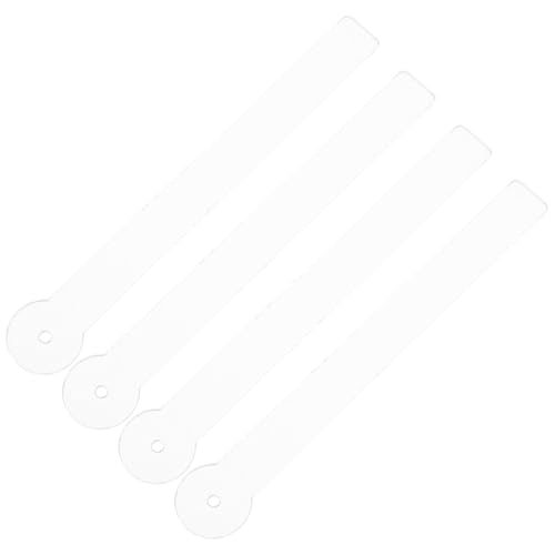TEMPNAP Soporte de Acrílico Transparente para Exhibir Aretes Diseño Curvado, Ligero y Práctico, Adecuado para Mostradores y Tiendas al Detalle, Paquete de 4 Unidades