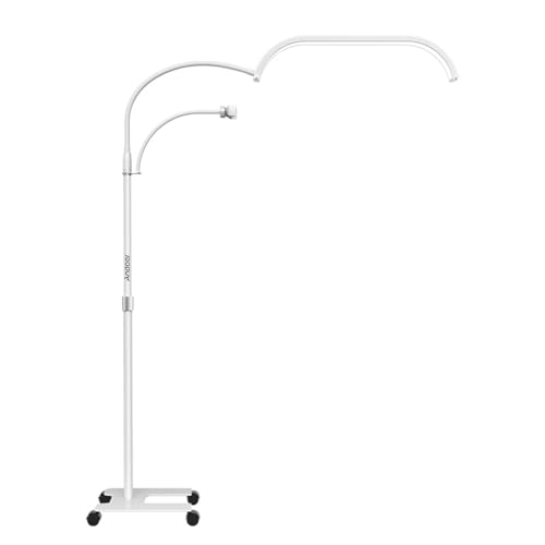 Lampe demi-lune LED Andoer 50,8 cm réglable avec trépied et support smartphone