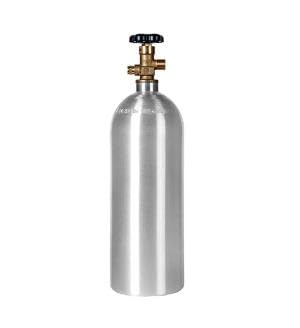 AmazGas 5lb Aluminum Alloy CO2 Gas Cylinder, Equipped with CGA320 Valve, Specifically Designed for Separating Beer and Soda Water