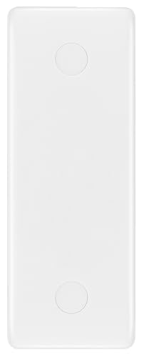 BG 836 Moulded Round Edge | White | 1 Gang Architrave Blank Plate