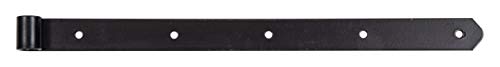 Alberts 835866 Penture | en différents modèles | en noir | gond Ø 16 mm | taille 500 x 35 mm | kit de 6