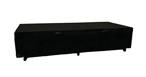 Cama Box Baú Solteiro Suede Preto