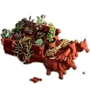 myBageecha - Terracotta Bullock Cart Pot Stand Home Decor Suitable for Both Indoor and Outdoor Purposes Decorative Beautifu Pot Live Plant Succulent with Pot