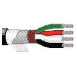 8424-BLK-100, Multi-Conductor Cable Braid Ethylene Propylene Diene Monomer Rubber 4Conductors 20AWG 7.46mm 600VAC Black 30.48m