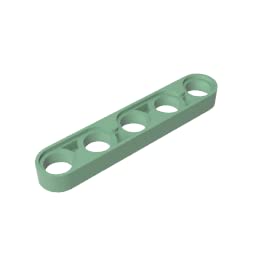 GDS-693 32017 Hole Arm Plate Technic Beam 1x5 Thin, Sand Green, 50 PCS — image 1