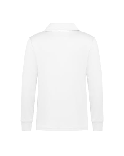 Dreammonkey Toddler to Youth Boys' Performance Polo Kids Neon Collared Golf Shirts Long Sleeve School Uniform2