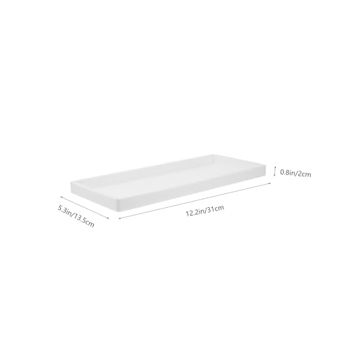 Bandeja organizadora de silicona para baño y cocina con base rectangular 3