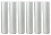 Dirt Sediment Water Filter, 5 Micron Replacement Cartridges, 2.5 x 20 Inch Melt Blown, Set of 6 by CFS