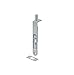 HD Round Flush Bolt Finish: Brushed Chrome