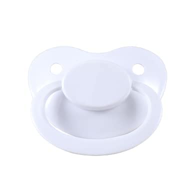 Image of Pacifier Addict Fixx JUMBO Adult XXL Silicone Pacifier - Size 10 (White)