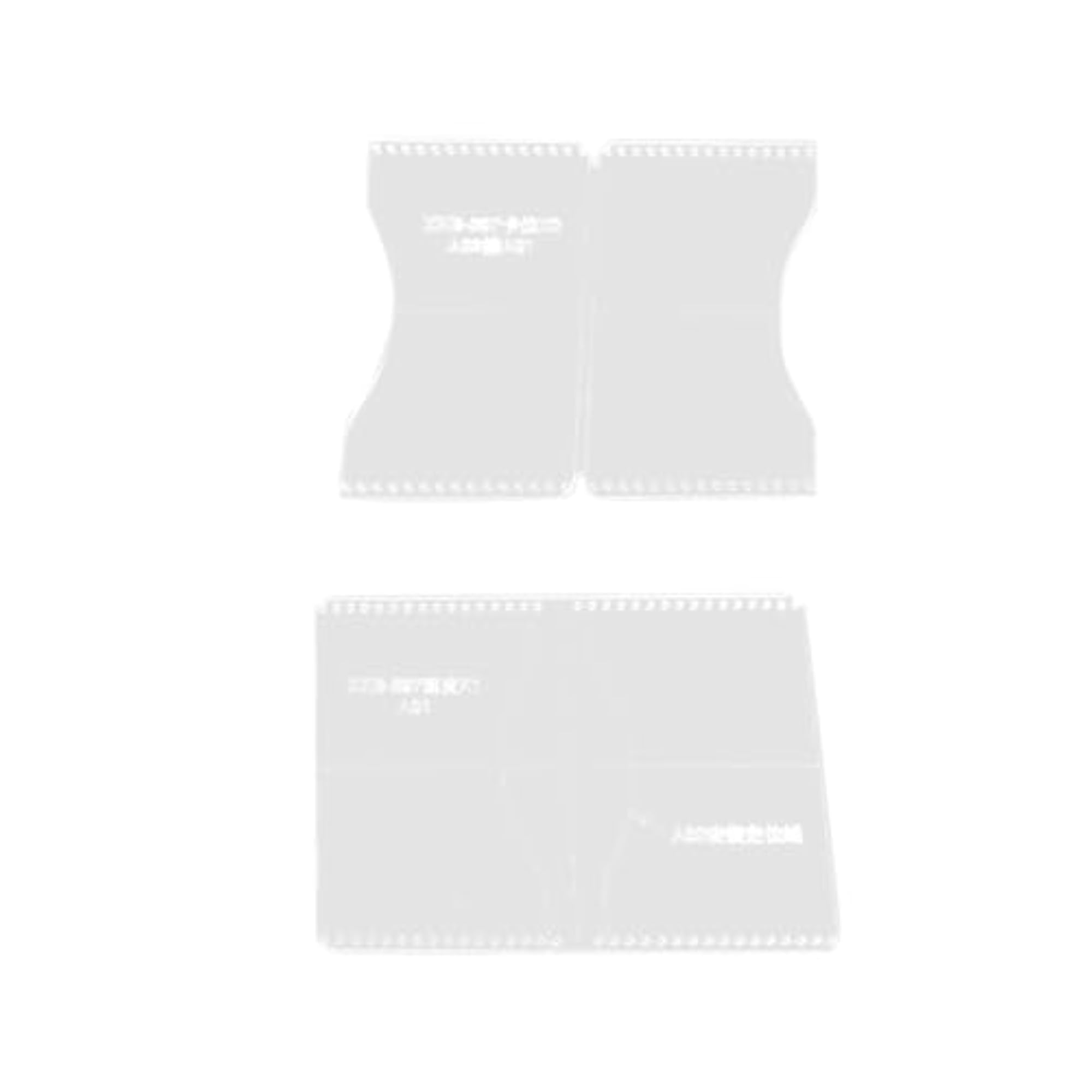 Acrylic Clear Template DIY Set for Leather Craft Wallet Patterns