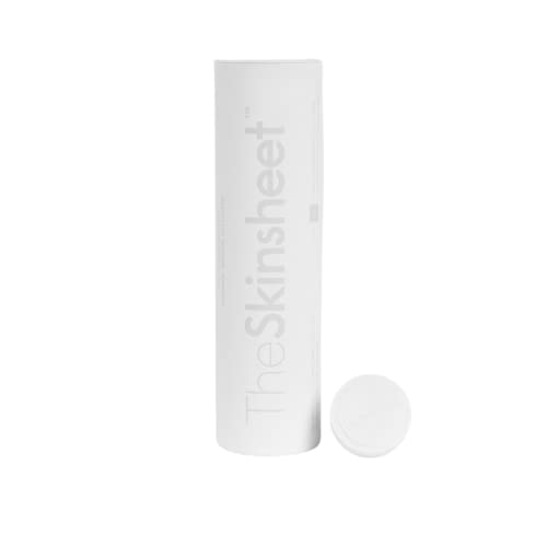 The Skinsheet Cleansing Coins, Portable Face Cloths, Disposable Face Towel, Travel Face Wipes, Dermatologist-Approved, 100% Biobased Cotton, Made in USA, 12 Count.