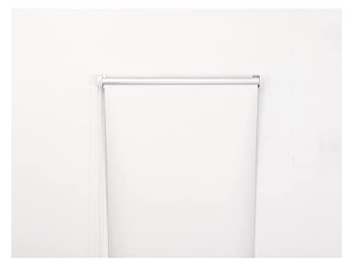 Thermal Insulated Blackout Fabric Roller Blinds, Easy Fit Room Darkening Shades Fittings Included Cream (Width 60cm x Length 165cm, Blackout, Cream) (BK004)