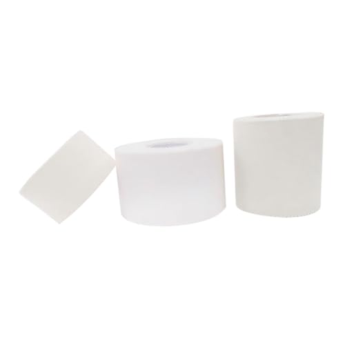 Beavorty 3 Rolls Sports Tape Paper Hanging Brush Electric Tape Aid Tape Tape Tape Atheltic Tape Vet Rap Tape Sports Fitness Tape Athletic Tape Hockey Tape Cotton White