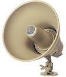 Bogen SPT15A Reentrant Horn Loudspeaker, 25 or 70VAC, 121dB @ 4, Brown