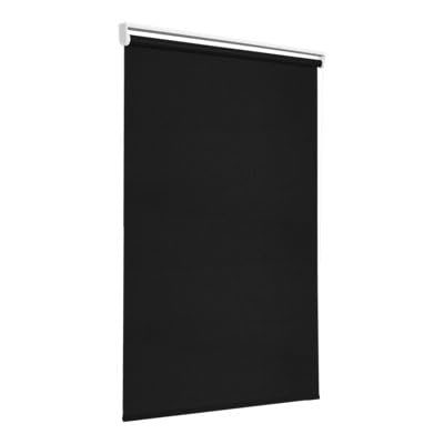 GoodHome Store Enrouleur occultant sans perçage Boreas 2 Noir 160 x 240 cm