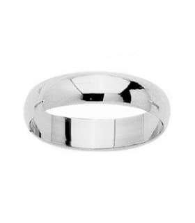 Alliance mariage Amira or blanc 18 carats 4,5 mm : finis les anneaux fragiles