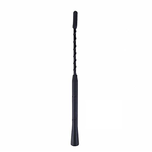 Brin Embout D'antenne Autoradio Voiture FM Am Universel Noir 23cm + 3 Adaptateur