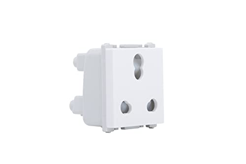 Image of Wipro Northwest Nowa 6 /16A 3 Pin - Power Socket, White (pack of 5)