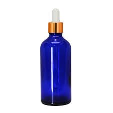 100ml - 12psc Blue Glass Bottle with Gold ring, White Silicone Teat, Dropper, and Plug for Essential Oils, DIY skin care, Multipurpose Bottle for Home and Travel Purposes-image-12