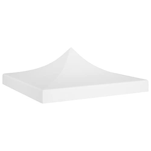 Auvent de rechange pour tonnelle blanche Oxford 600D avec revêtement en PVC | Toit de tente facile à attacher pour auvent pop-up | Dessus résistant aux UV...