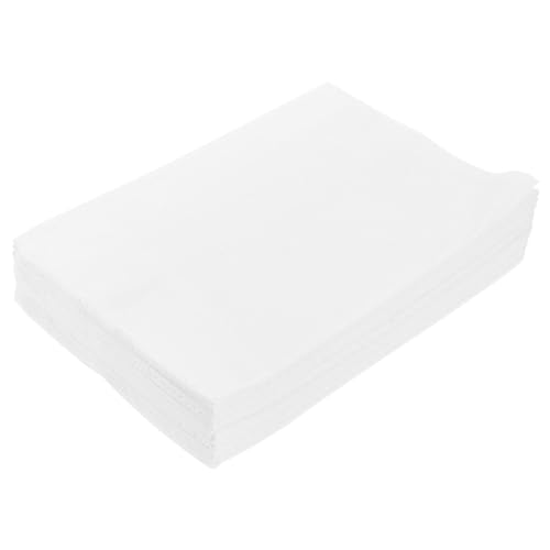 Beaupretty 125枚 使い捨てクリーニングパッド ポータブル クリーニングタオル クリーニングティッシュ ポータブル ティッシュ タオル 漏れ防止層 白い