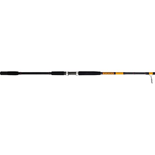 Ugly Stik Bigwater Conventional Fishing Rod, Black/Red/Yellow, 12\' - Extra Heavy - 30-50lb - 2pc