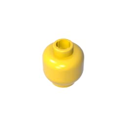 TYCOLE Gobricks GDS-1417 Head (Plain) - Vented Stud Compatible with Lego 24581 3626a 3626b 3626c 28621 All Major Brick…