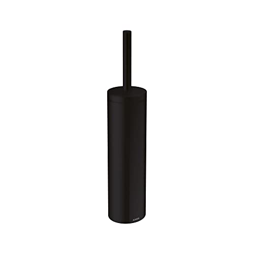 Image of AXOR Universal Circular Modern Toilet Brush and Holder Set in Matte Black, 42855670