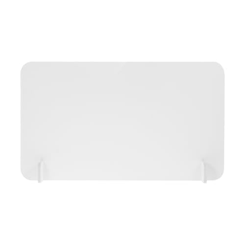 GRADENEVE Panel Divisor de Escritorio de PVC 50X30 CM Mampara Protectora contra Salpicaduras para Comedor y Oficina Separador Portátil para Mesa y Área de Estudio Protección Antiescarcha