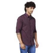 Image of Spykar Men's Regular Fit N /A Full Sleeve Striped Casual Shirts