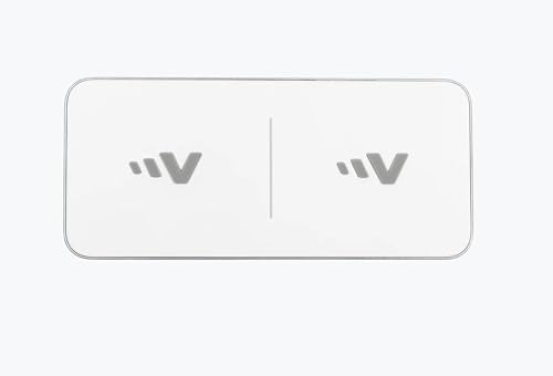 Ventev – 15W Qi Wireless Charging Pad for iPhone 17, Pro, Pro Max & Air, iPhones 16-12, AirPods Pro, Samsung Galaxy, Note 20 | Wireless Charger Fast Charging, Dual Wireless Charger - White - image 1