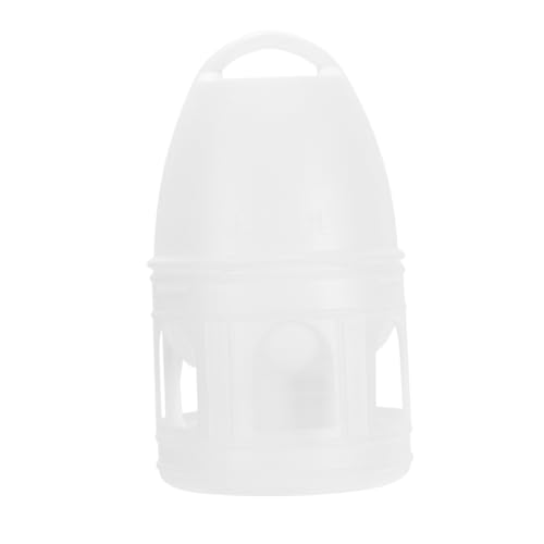 POPETPOP 1Pc Automatic Feeder and Water Dispenser for Small Animals Hanging Water Bottle for Birds and Convenient Supply White