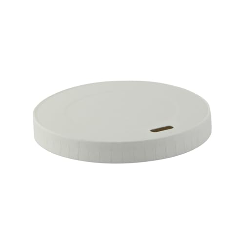 PacknWood 210LPAP90W2 3.54 in. White Paper Coffee Lid for 10 oz 12 oz 16 oz & 20 oz - 1000 Piece