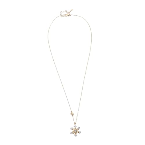 Collier flocon de neige tendance hiver pour sublimer un look étudiant