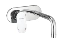 SAISHWET Sales Corporation & Hardware - Bathcare Family Collection Solid Brass Taps_Single Lever Basin Mixer Wall Mounted (Standard, 1)