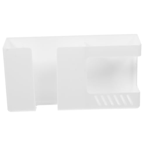 CANIGHT Soporte Pared para Móviles y Organizador De Carga Sin Perforación Estante De Almacenamiento Compacto para Televisores y Accesorios Diseño y Blanco