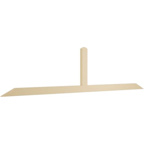 108"W x 27"H x 2"D x 4"F, 6/12 Pitch, Portland Signature Urethane Gable Bracket, Primed Tan
