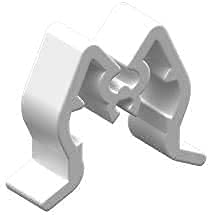 Pos Display Shop 250 x Stock Limiters/Transit Clips/End Clips for Slatwall/Pegboard Eurohooks Store Display - 100% Recyclable