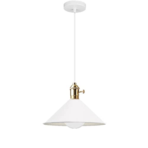 Petit lustre macaron suspendu au plafond parfait pour décorer la cuisine