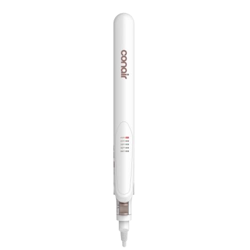 Conair Double Ceramic Flat Iron, 1-Inch Flat Iron Hair Straightener, Five Heat Settings, Extra Long...