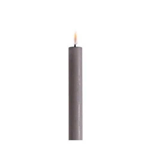 Deluxe Homeart Grauer Stabkerze 2 Stck D2,2 * 15 cm