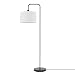 Globe Electric 67065 Barden Floor Lamp, 58", White Shade